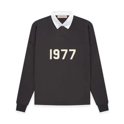 Essential 8th Collection 1977 French Terry Polo Black T-Shirts