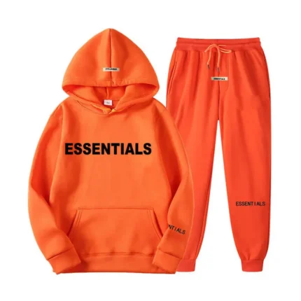 Orange Essential Spring Hooded Tracksuit