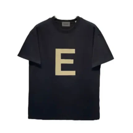 Fear Of God Essentials Big E Black T-Shirt